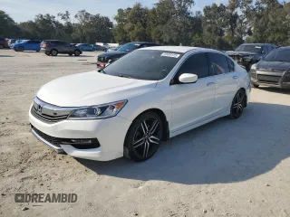 2017 Honda Accord Sport with VIN 1HGCR2F58HA066854, listed as a Copart auction lot 43405125 with 142,548 mi miles and Salvage Title. Bid and sale history available at carsss.com. Image 1.