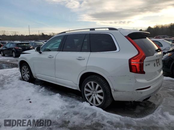 2016 Volvo XC90 T6 Momentum with VIN YV4A22PK5G1078003, listed as a Copart auction lot 42907025 with 75,571 mi miles and Salvage Title. Bid and sale history available at carsss.com. Image 2.