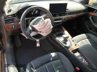 2021 Audi A5 Cabriolet Premium Plus z VIN WAUWAGF56MN004871, wystawiony jako Copart lot #56628655 z przebiegiem Nie podano mil oraz Szkoda całkowita • Salvage title. Historia ofert i sprzedaży dostępna na DreamBid. Obrazek 8.
