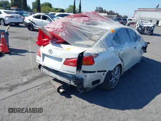 2008 Lexus IS 250 with VIN JTHCK262785023865, listed as a IAAI auction lot 42009696 with 1 mi miles. Bid and sale history available at carsss.com. Image 4.