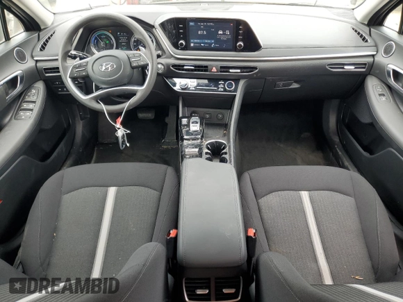 2023 Hyundai Sonata Hybrid Blue with VIN KMHL24JJ1PA067230, listed as a Copart auction lot 54816005 with 23,925 mi miles and Salvage Title. Bid and sale history available at carsss.com. Image 8.