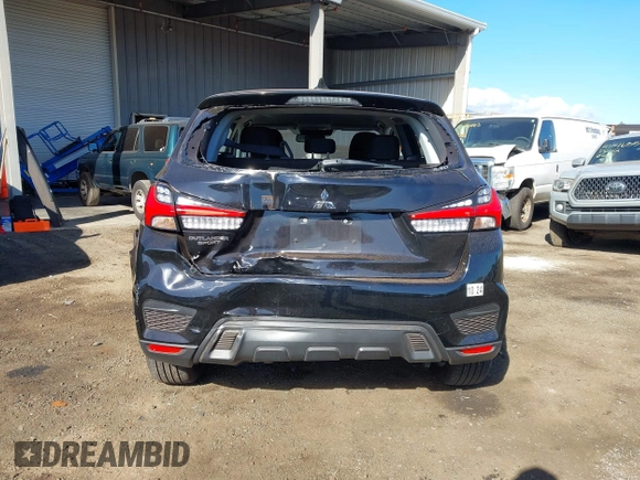 2022 Mitsubishi Outlander Sport ES with VIN JA4ARUAU4NU019731, listed as a IAAI auction lot 41131089 with 28,821 mi miles. Bid and sale history available at carsss.com. Image 6.