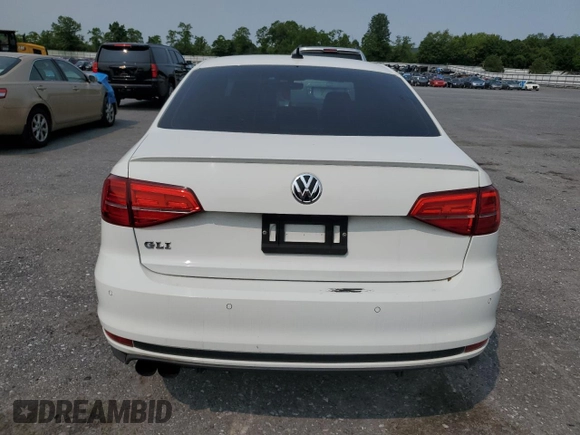 2017 Volkswagen Jetta GLI with VIN 3VW5T7AJ1HM319085, listed as a Copart auction lot 59342895 with 76,254 mi miles and Clean title. Bid and sale history available at DreamBid. Image 6.