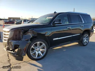 2019 Cadillac Escalade Premium Luxury with VIN 1GYS4CKJ6KR405289, listed as a Copart auction lot 88731195 with 75,265 mi miles and Salvage Title. Bid and sale history available at carsss.com. Image 1.