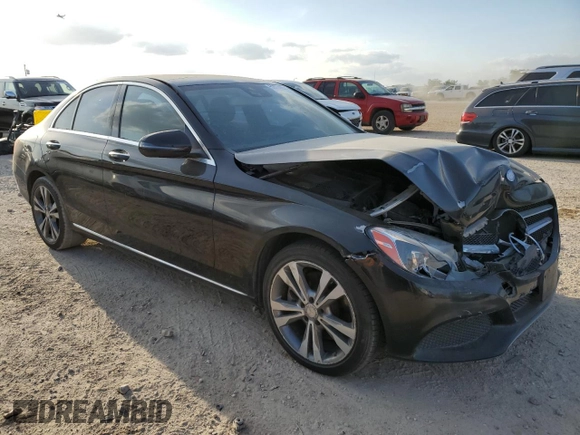 2017 Mercedes-Benz C 300 with VIN WDDWF4KB5HR232055, listed as a Copart auction lot 52674055 with 124,598 mi miles and Salvage Title. Bid and sale history available at DreamBid. Image 4.