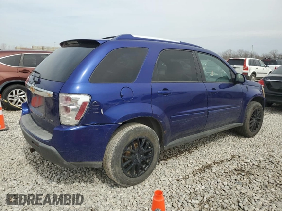 2006 Chevrolet Equinox LT with VIN 2CNDL73F766083004, listed as a Copart auction lot 49805065 with 107,472 mi miles and Clean Title. Bid and sale history available at carsss.com. Image 3.