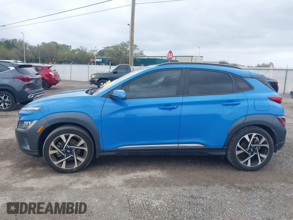 2022 Hyundai Kona Limited with VIN KM8K53A30NU883808, listed as a IAAI auction lot 41763757 with 49,811 mi miles. Bid and sale history available at carsss.com. Image 15.