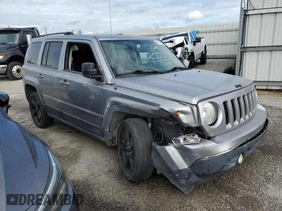 2015 Jeep Patriot Altitude Edition with VIN 1C4NJPBA2FD350653, listed as a Copart auction lot 80280164 with 104,310 mi miles and Salvage Title. Bid and sale history available at carsss.com. Image 4.