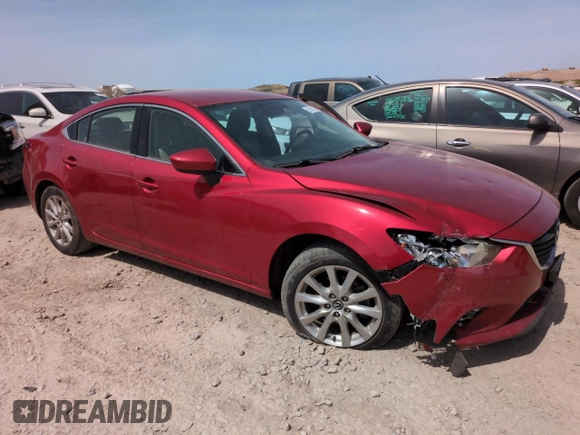 2016 Mazda 6 i Sport with VIN JM1GJ1U52G1410942, listed as a Copart auction lot 51810155 with 163,488 mi miles and Salvage Title. Bid and sale history available at DreamBid. Image 4.