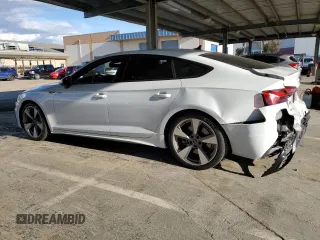 2021 Audi A5 Sportback S line Premium Plus with VIN WAUFACF53MA027038, listed as a Copart auction lot 47670395 with 41,492 mi miles and Salvage Title. Bid and sale history available at carsss.com. Image 2.