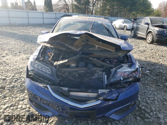 2017 Acura ILX w/Premium/A-SPEC Pkg with VIN 19UDE2F83HA015465, listed as a Copart auction lot 77576894 with 51,173 mi miles and Salvage Title. Bid and sale history available at carsss.com. Image 5.