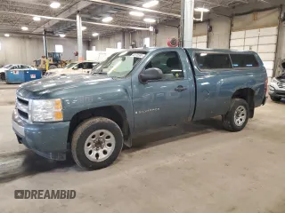 2007 Chevrolet Silverado 1500 Work Truck with VIN 1GCEC14027E544560, listed as a Copart auction lot 48370585 with 186,635 mi miles and Clean Title. Bid and sale history available at carsss.com. Image 1.
