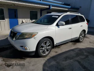 2013 Nissan Pathfinder SL with VIN 5N1AR2MN0DC643203, listed as a Copart auction lot 45785535 with 160,370 mi miles and Salvage Title. Bid and sale history available at carsss.com. Image 1.