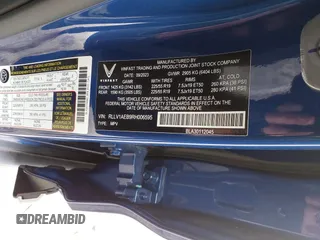 2024 VinFast VF 8 Eco z VIN RLLV1AEB9RH006595, wystawiony jako IAAI lot #40840369 z przebiegiem 2334 mil mil oraz . Historia ofert i sprzedaży dostępna na DreamBid. Obrazek 9.