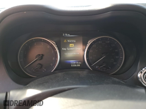 2014 Infiniti Q50 Premium with VIN JN1BV7ARXEM688219, listed as a Copart auction lot 41666885 with 143,813 mi miles and Salvage Title. Bid and sale history available at DreamBid. Image 9.