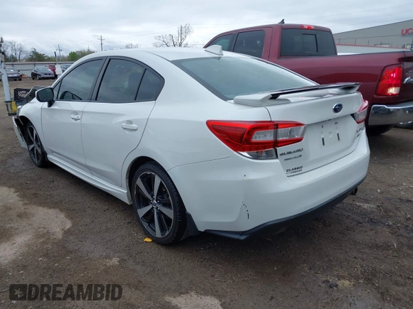 2018 Subaru Impreza Special Sports with VIN 4S3GKAL67J3621802, listed as a IAAI auction lot 41918944 with 1,170,401 mi miles and . Bid and sale history available at DreamBid. Image 3.