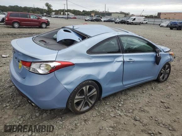 2013 Hyundai Elantra Coupe GS PZEV with VIN KMHDH6AE8DU006484, listed as a Copart auction lot 74087984 with 157,517 mi miles and Salvage Title. Bid and sale history available at carsss.com. Image 3.