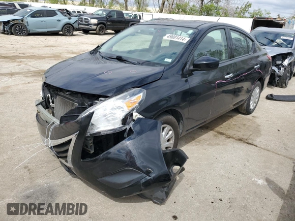 2016 Nissan Versa S with VIN 3N1CN7AP2GL807123, listed as a Copart auction lot 49881414 with 102,151 mi miles and Salvage Title. Bid and sale history available at carsss.com. Image 1.