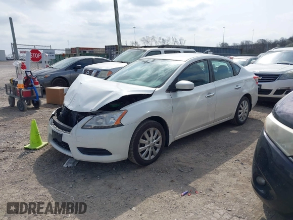 2013 Nissan Sentra SV with VIN 3N1AB7AP8DL780554, listed as a IAAI auction lot 41791955 with 81,479 mi miles. Bid and sale history available at carsss.com. Image 2.