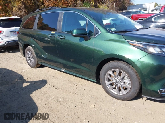 2024 Toyota Sienna XLE with VIN 5TDJSKFC2RS147426, listed as a IAAI auction lot 40587895 with 2,143 mi miles and . Bid and sale history available at DreamBid. Image 13.