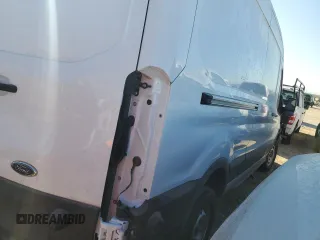 2023 Ford Transit Cargo with VIN 1FTBR1C87PKC03942, listed as a Copart auction lot 70333594 with 13,362 mi miles and Salvage Title. Bid and sale history available at DreamBid. Image 3.