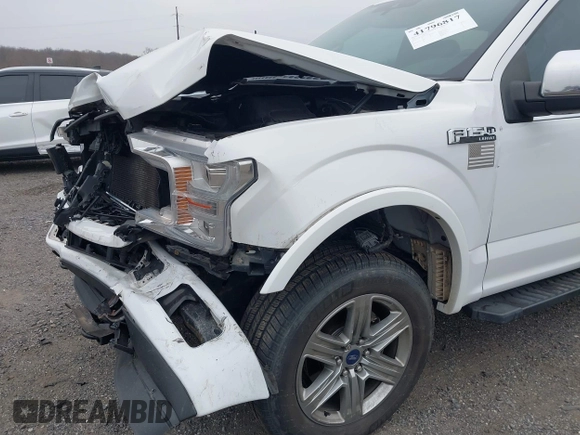 2018 Ford F-150 XL with VIN 1FTFW1EG6JFC17281, listed as a IAAI auction lot 41796817 with 106,105 mi miles. Bid and sale history available at carsss.com. Image 6.
