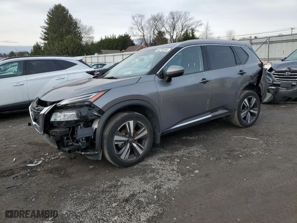 2022 Nissan Rogue Platinum with VIN JN8BT3DD4NW277466, listed as a Copart auction lot 84273234 with 19,507 mi miles and Salvage Title. Bid and sale history available at carsss.com. Image 1.