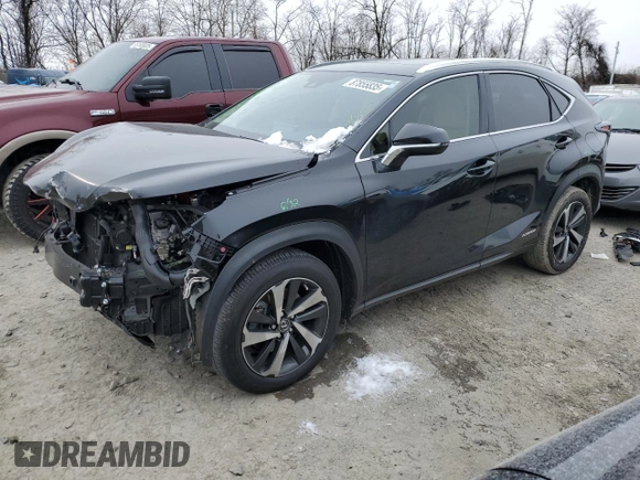 2020 Lexus NX with VIN JTJGJRDZ7L2139573, listed as a Copart auction lot 87855835 with 30,752 mi miles and Salvage Title. Bid and sale history available at carsss.com. Image 1.