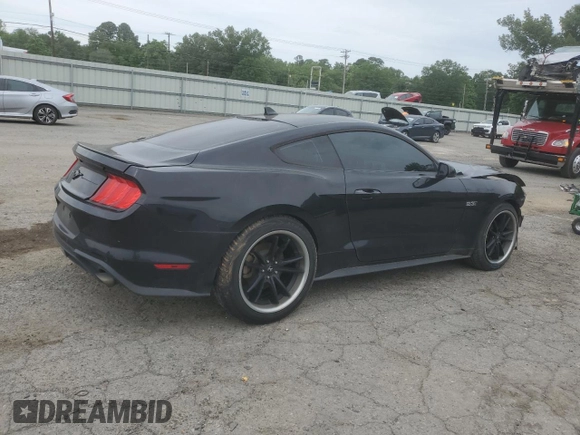 2020 Ford Mustang EcoBoost with VIN 1FA6P8THXL5167016, listed as a Copart auction lot 53703615 with 45,468 mi miles and Salvage Title. Bid and sale history available at carsss.com. Image 3.