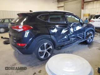 2018 Hyundai Tucson Sport with VIN KM8J33AL5JU800613, listed as a Copart auction lot 45582325 with 54,289 mi miles and Salvage Title. Bid and sale history available at carsss.com. Image 3.