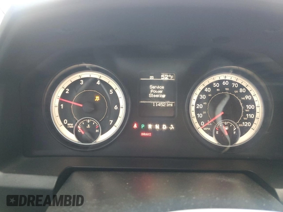 2014 Ram 1500 Express with VIN 1C6RR6KG5ES441037, listed as a Copart auction lot 47553655 with 114,521 mi miles and Salvage Title. Bid and sale history available at carsss.com. Image 9.