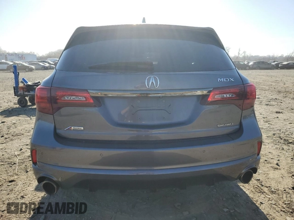 2019 Acura MDX Technology with VIN 5J8YD4H00KL016897, listed as a Copart auction lot 49585635 with 77,427 mi miles and Salvage title. Bid and sale history available at DreamBid. Image 6.
