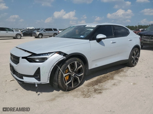 2021 Polestar 2 Launch Edition with VIN LPSED3KA6ML021871, listed as a Copart auction lot 72254314 with 23,178 mi miles and Salvage Title. Bid and sale history available at carsss.com. Image 1.