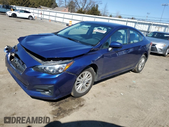 2017 Subaru Impreza Premium z VIN 4S3GKAB69H3617875, wystawiony jako Copart lot #47368885 z przebiegiem 92 434 mil mil oraz Szkoda całkowita • Salvage title. Historia ofert i sprzedaży dostępna na DreamBid. Obrazek 1.