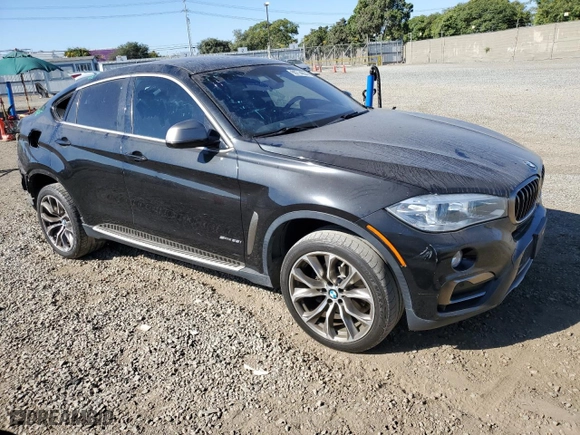 2017 BMW X6 sDrive35i with VIN 5UXKU0C51H0F99704, listed as a Copart auction lot 66714654 with 70,491 mi miles and Salvage Title. Bid and sale history available at carsss.com. Image 4.