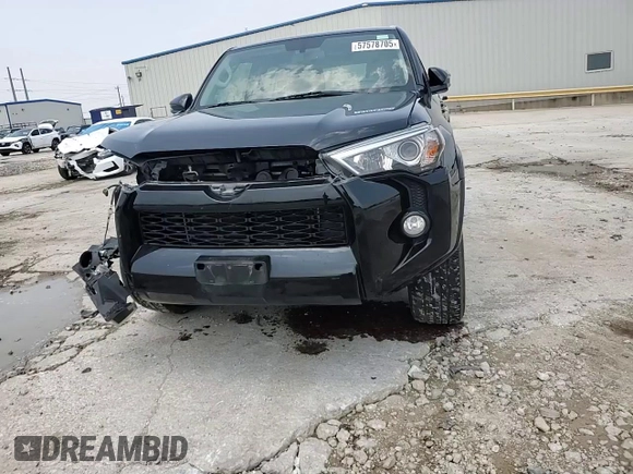 2016 Toyota 4Runner SR5 with VIN JTEZU5JR3G5128747, listed as a Copart auction lot 57578705 with 125,011 mi miles and Salvage title. Bid and sale history available at DreamBid. Image 14.