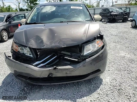 2014 Honda Odyssey EX-L with VIN 5FNRL5H65EB018426, listed as a Copart auction lot 52092325 with 123,419 mi miles and Salvage Title. Bid and sale history available at carsss.com. Image 12.