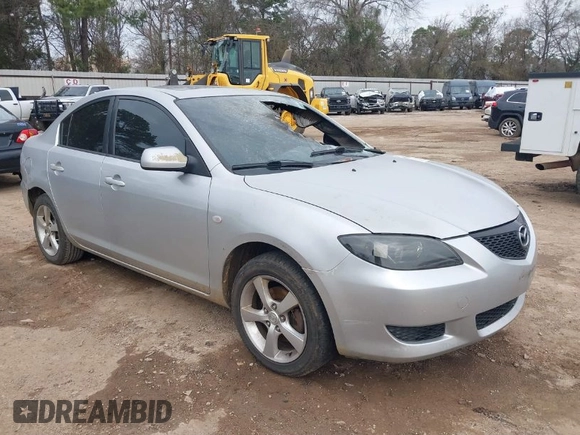 2004 Mazda 3 i with VIN JM1BK12F041158011, listed as a IAAI auction lot 41676950 with Not Provided miles and . Bid and sale history available at DreamBid. Image 1.