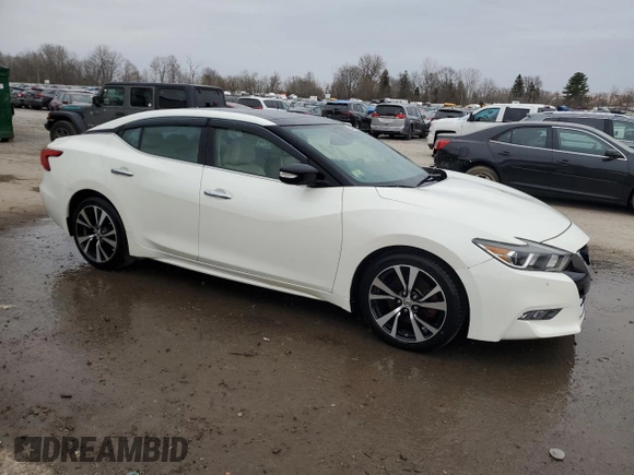 2018 Nissan Maxima Platinum with VIN 1N4AA6AP2JC375765, listed as a Copart auction lot 53343505 with 83,675 mi miles and Salvage Title. Bid and sale history available at DreamBid. Image 4.