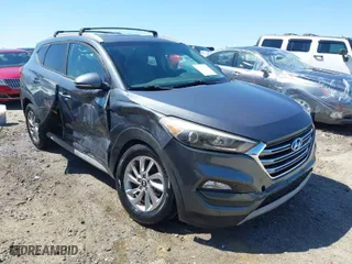2017 Hyundai Tucson Value with VIN KM8J33A23HU405296, listed as a IAAI auction lot 41887237 with 114,027 mi miles. Bid and sale history available at carsss.com. Image 1.