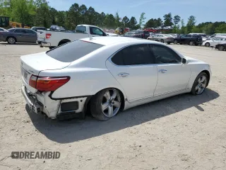 2010 Lexus LS 460 with VIN JTHBL5EF6A5099663, listed as a Copart auction lot 53441535 with Not provided miles and Salvage title. Bid and sale history available at DreamBid. Image 3.