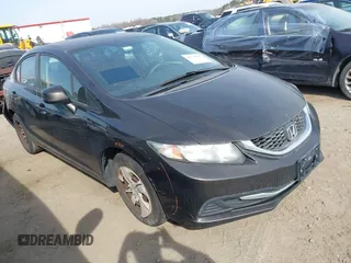 2013 Honda Civic LX with VIN 19XFB2F50DE206161, listed as a IAAI auction lot 41773555 with 165,733 mi miles and . Bid and sale history available at DreamBid. Image 1.