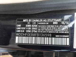 2015 Mercedes-Benz E-Class E 250 BlueTEC Luxury with VIN WDDHF0EB8FB136598, listed as a Copart auction lot 72271462 with 107,676 mi miles. Bid and sale history available at carsss.com. Image 13.