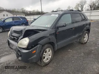 2008 Hyundai Tucson SE with VIN KM8JN72D98U848683, listed as a Copart auction lot 51710895 with 166,801 mi miles and Salvage Title. Bid and sale history available at carsss.com. Image 1.