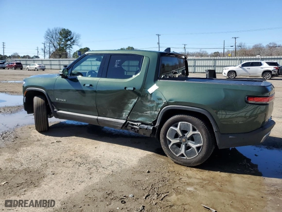 2024 Rivian R1T Adventure with VIN 7FCTGBAA3RN030423, listed as a Copart auction lot 46174115 with 8,513 mi miles and Salvage Title. Bid and sale history available at carsss.com. Image 2.