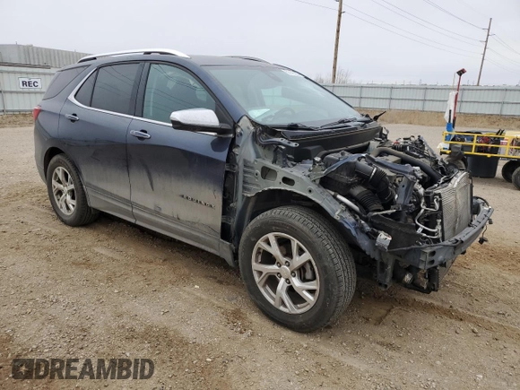 2018 Chevrolet Equinox Premier with VIN 3GNAXVEV8JS528324, listed as a Copart auction lot 50145285 with 43,462 mi miles and Salvage Title. Bid and sale history available at DreamBid. Image 4.