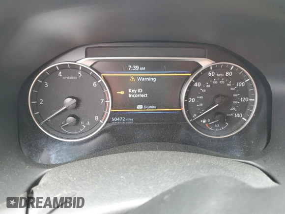 2021 Nissan Altima SV with VIN 1N4BL4DV6MN316465, listed as a Copart auction lot 56168215 with 50,472 mi miles and Salvage title. Bid and sale history available at DreamBid. Image 9.