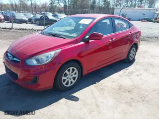 2012 Hyundai Accent GLS with VIN KMHCT4AE2CU186753, listed as a IAAI auction lot 41813259 with 226,987 mi miles. Bid and sale history available at carsss.com. Image 2.