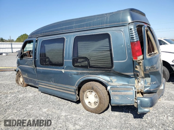 1998 GMC Savana Cargo Van YF7 with VIN 1GDFG15R6W1033263, listed as a Copart auction lot 45605985 with 156,211 mi miles and Non Repairable. Bid and sale history available at carsss.com. Image 2.