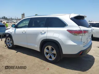 2016 Toyota Highlander Limited with VIN 5TDDKRFH8GS329274, listed as a IAAI auction lot 42551665 with 93,293 mi miles and . Bid and sale history available at DreamBid. Image 3.